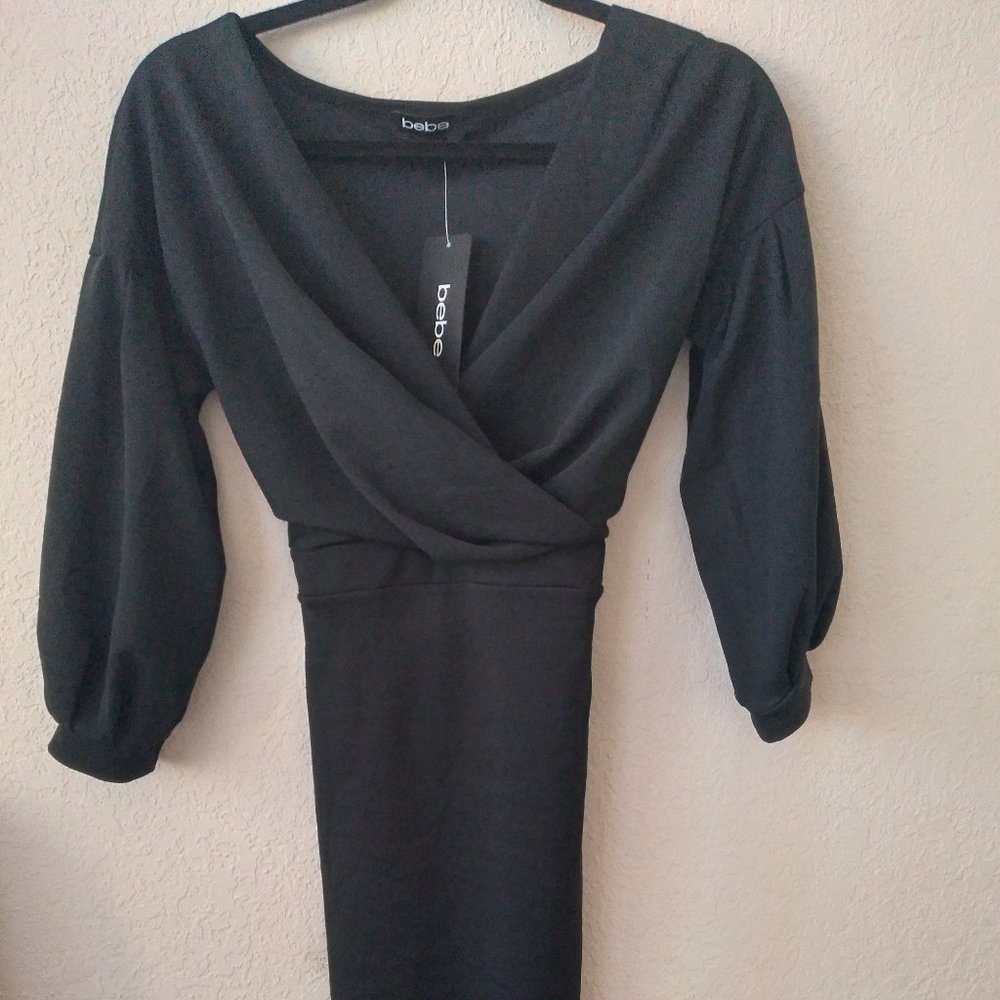 Bebe Black Pencil Dress - NWT